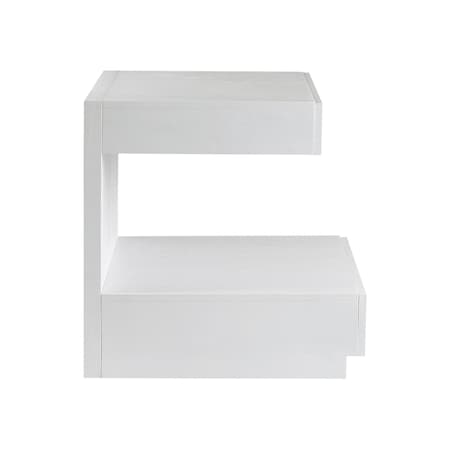 Checkmate Accent Table, White